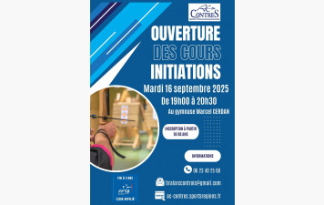 Début des cours d'initiations rentrée 2025/2026